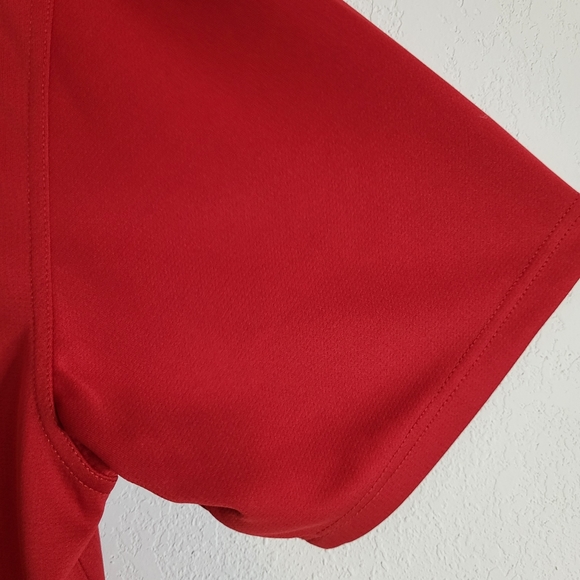 Red W/ Black Stripes Mens PGA Tour Short Sleeve Golf Polo Shirt size XL - Picture 10 of 11